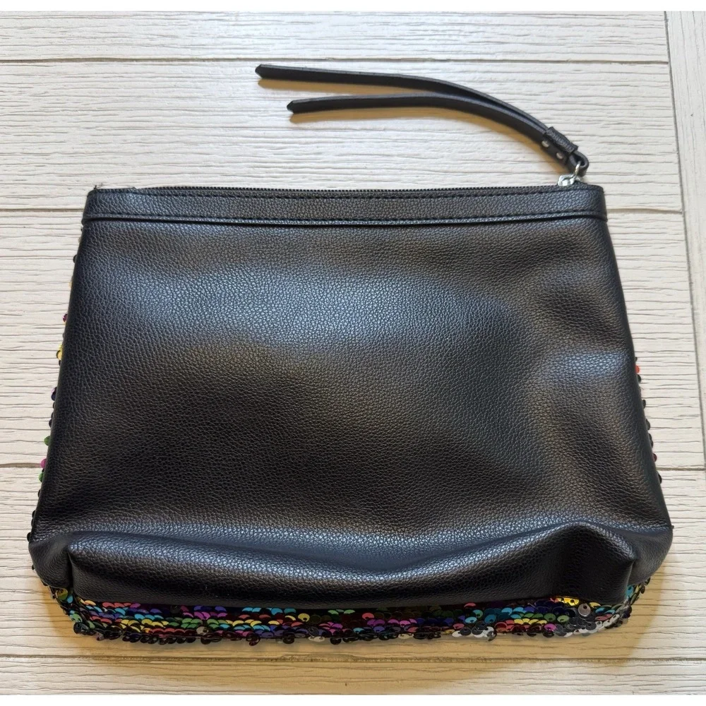 Victoria's Secret Multicolor Sequin Clutch/makeup Bag With Zip‎ Top. 10